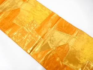 アンティーク　霞に色紙散らし模様織り出し袋帯（着用可）